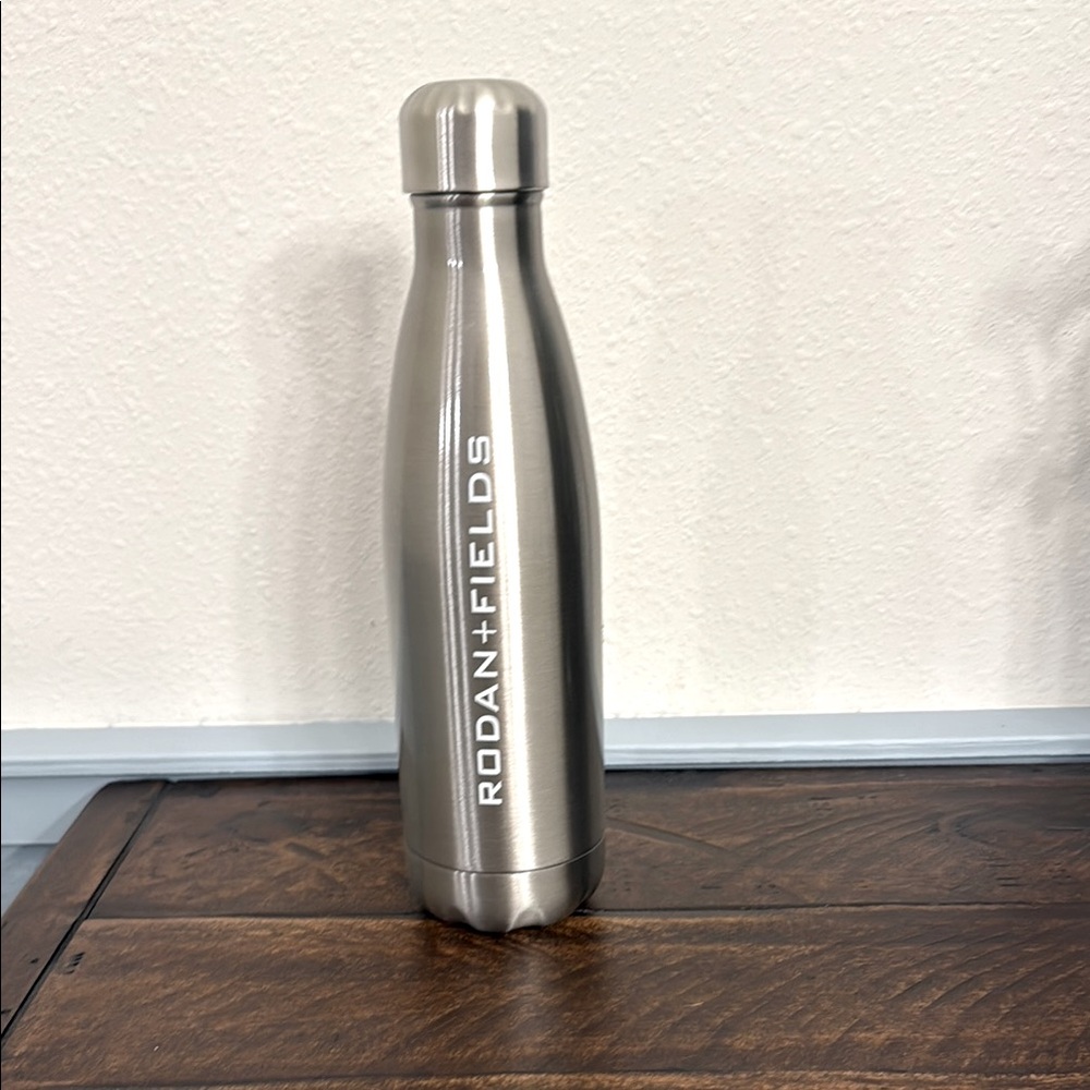 Rodan + Fields Silver Doublewall Water Bottle brand new